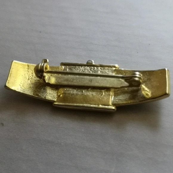 Vintage  clock style brooch - Picture 2 of 2